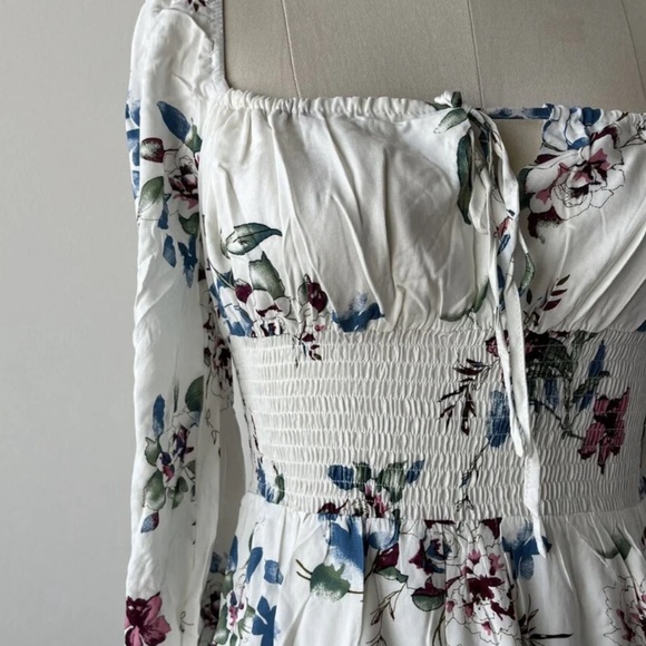 Urban Outfitters Lumiere Boho Floral Mini Dress Size Large NWT - Picture 5 of 13